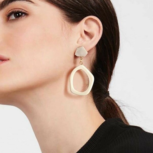 Geometric Drop Acrylic Earrings - Picture 3 of 3